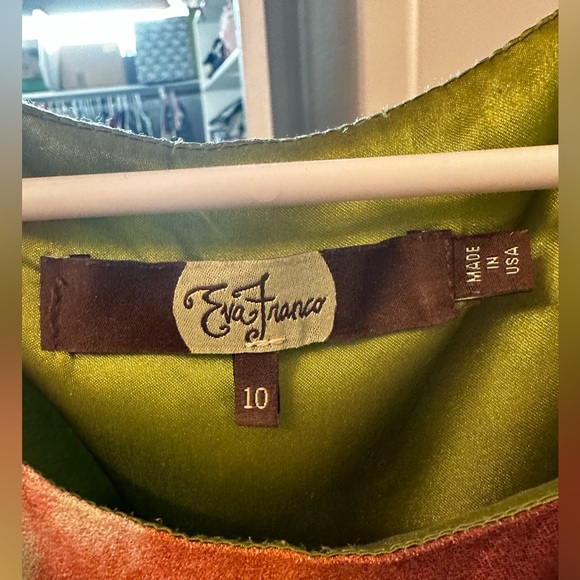 Beautiful silk lined anthro midi dress. Size 10. - Picture 3 of 3